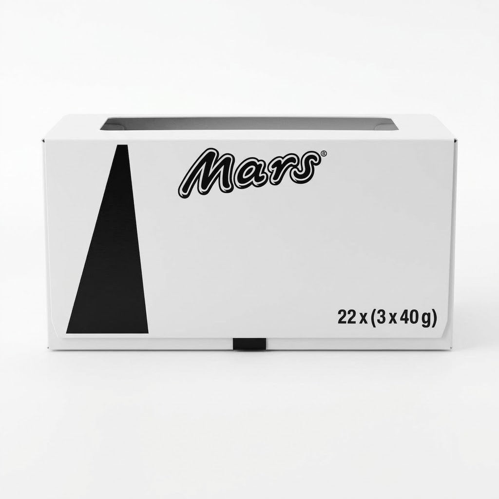22 x (3 x 40g) Mars Caramel & Milk Chocolate Bars Multipack Soft Nougat