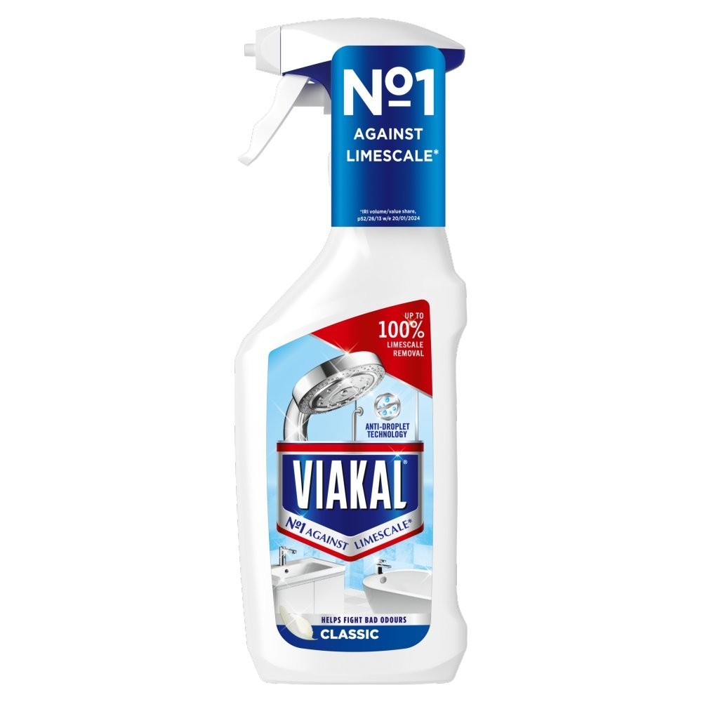 10x Viakal Classic Limescale Remover Spray 500ml Bathroom Shower Tiles Cleaner