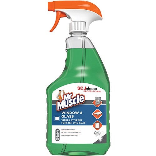 750ml × 6 Mr Muscle Professional Window & Glass Cleaner Spray Streak