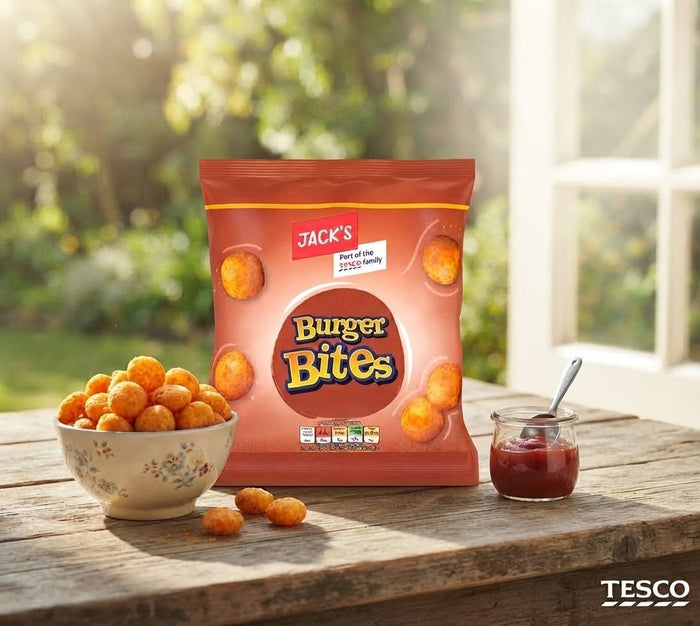 18x 60g Jack's Burger Bites Savoury Snacks