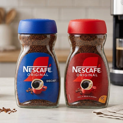 NESCAFE Original / Decaf Instant Coffee Jar 95g Full Bold Flavour Pack