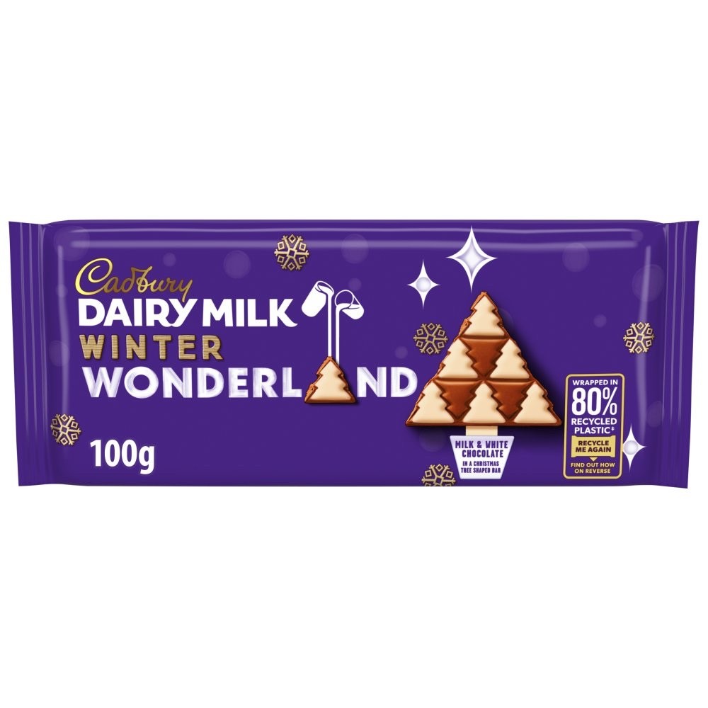 100g x 20 Cadbury Dairy Milk Winter Wonderland Chocolate Bar 100g Bulk Box