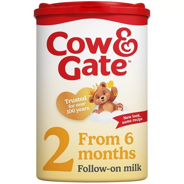 6x 200g Cow & Gate 2 Follow On Baby Milk Formula Powder 6-12 Months