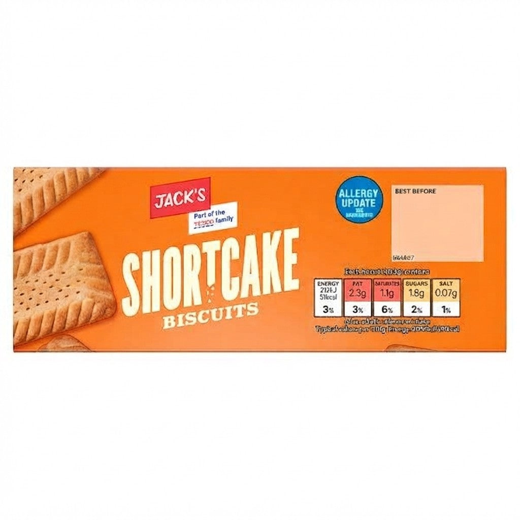 12x 150g Jack's Shortcake Biscuits Sweet Shortbread Cookies