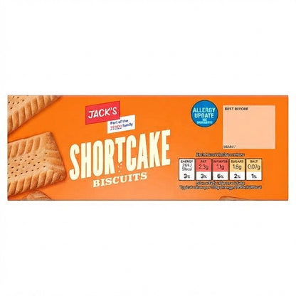 12x 150g Jack's Shortcake Biscuits Sweet Shortbread Cookies