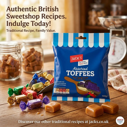 12x 105g Jack's Assorted Toffees Traditional British Sweetshop Sweets