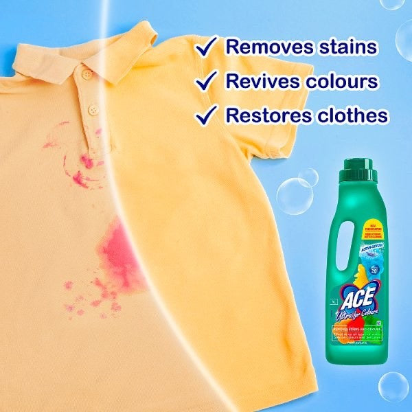 1Ltr × 6 Ace Ultra for Colours Fresh Perfume - Bulk Pack