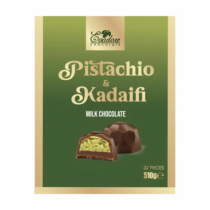 510g Evadore Pistachio & Kadaifi Milk Chocolate Bag