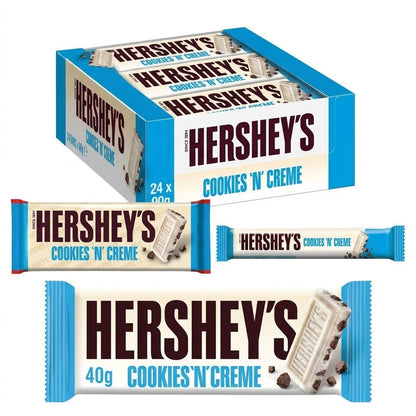 Hershey's Cookies 'N' Creme Bar Variety Pack 15g, 40g, 90g Bulk Box UK Confectio