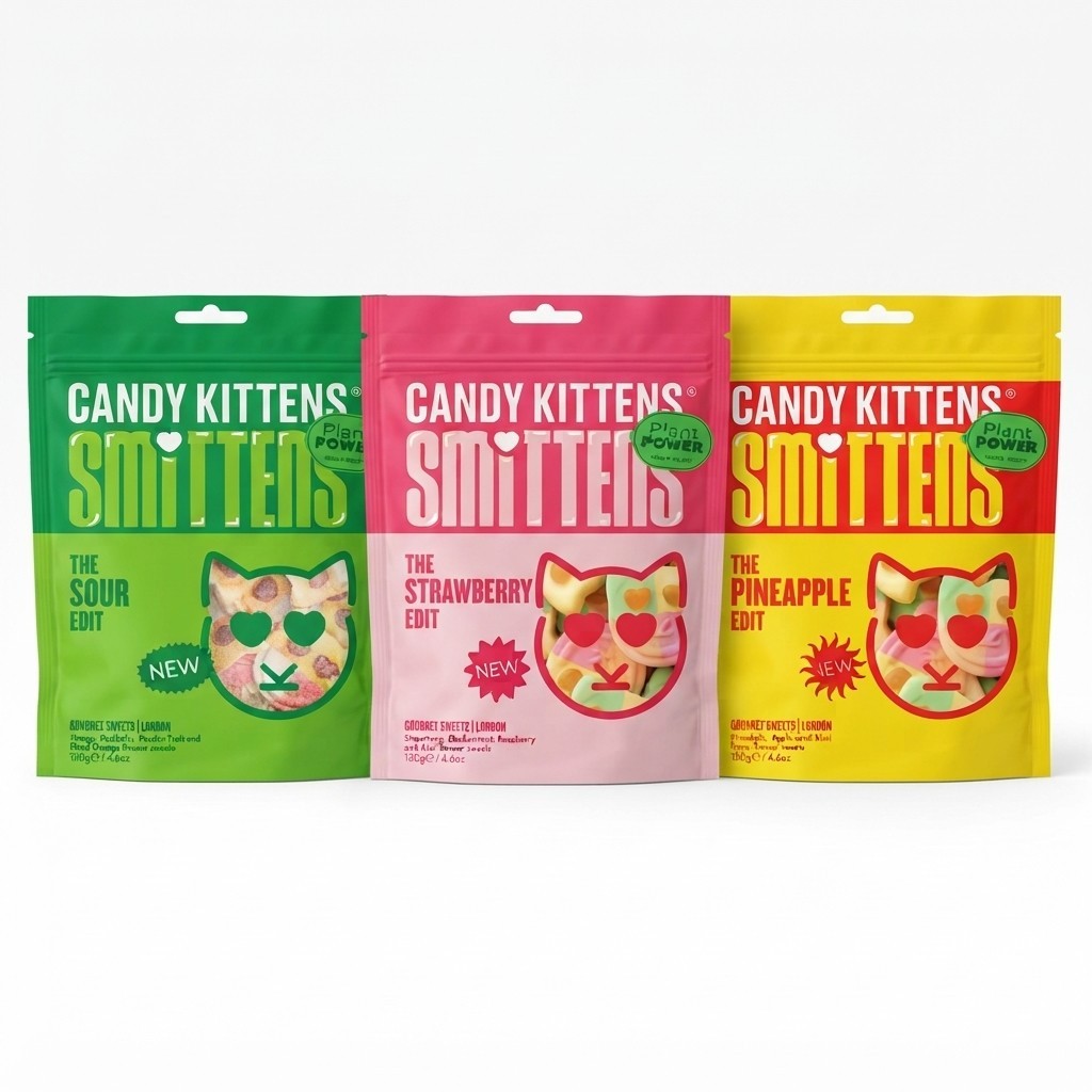 20x  130g Candy Kittens Smittens Gourmet Sweets Variety  Plant-Based Pack