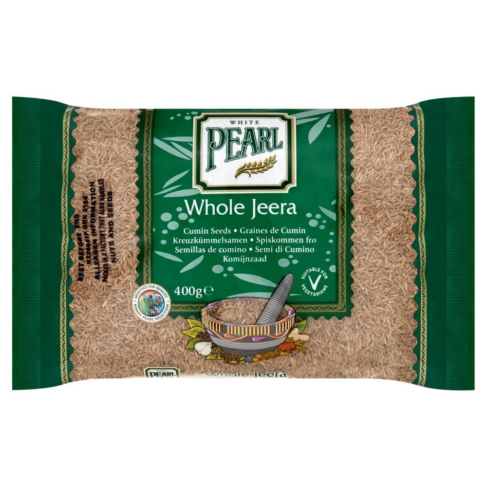 400g x 10 White Pearl Whole Jeera Premium Cumin Seeds 400g Bulk Pack Vegetarian