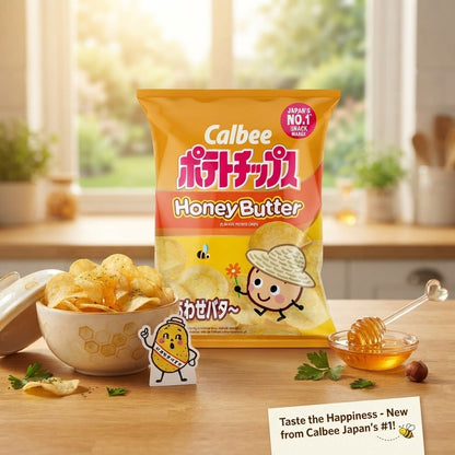 8x 130g Calbee Honey Butter Potato Chips Japanese Crisps