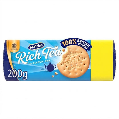 200g × 12 (Case of 12 Packs) - McVitie's Rich Tea Biscuits The Classic One Multi