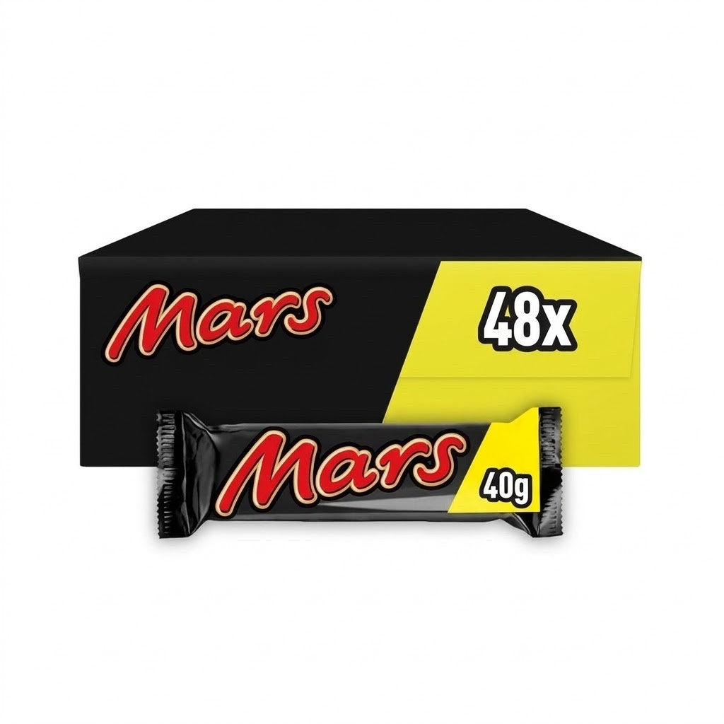 48 x 40g Mars Caramel & Milk Chocolate Bar Soft Nougat British Chocolate Snack