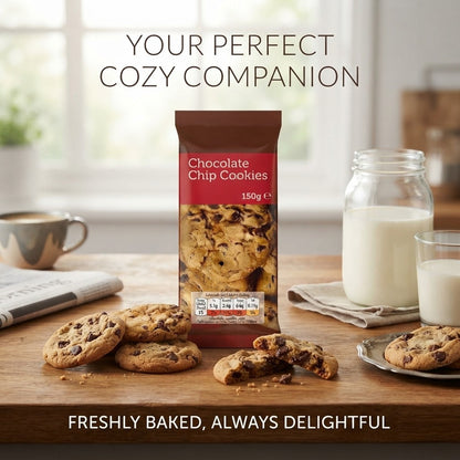 12x 2x 200g Euro Shopper Chocolate Chip Cookies Buy Biscuit Pack