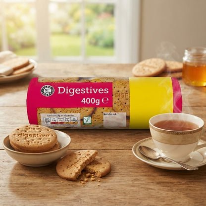 Euro Shopper Digestive Biscuits 400g (Case of 17) Bulk Value Pack Sweet Snack