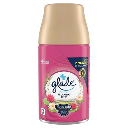 269ml x 4 Glade Automatic Spray Refill Relaxing Zen Air Freshener Canister