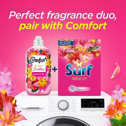 7 x 500g (3.5kg Total) Surf Tropical Lily Washing Powder 70 Washes -