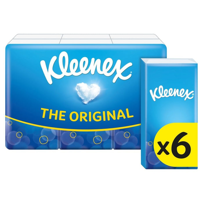 6 pk x 10 Kleenex Original Tissues Bulk 12 Boxes x 64 Sheets Soft Facial Tissue