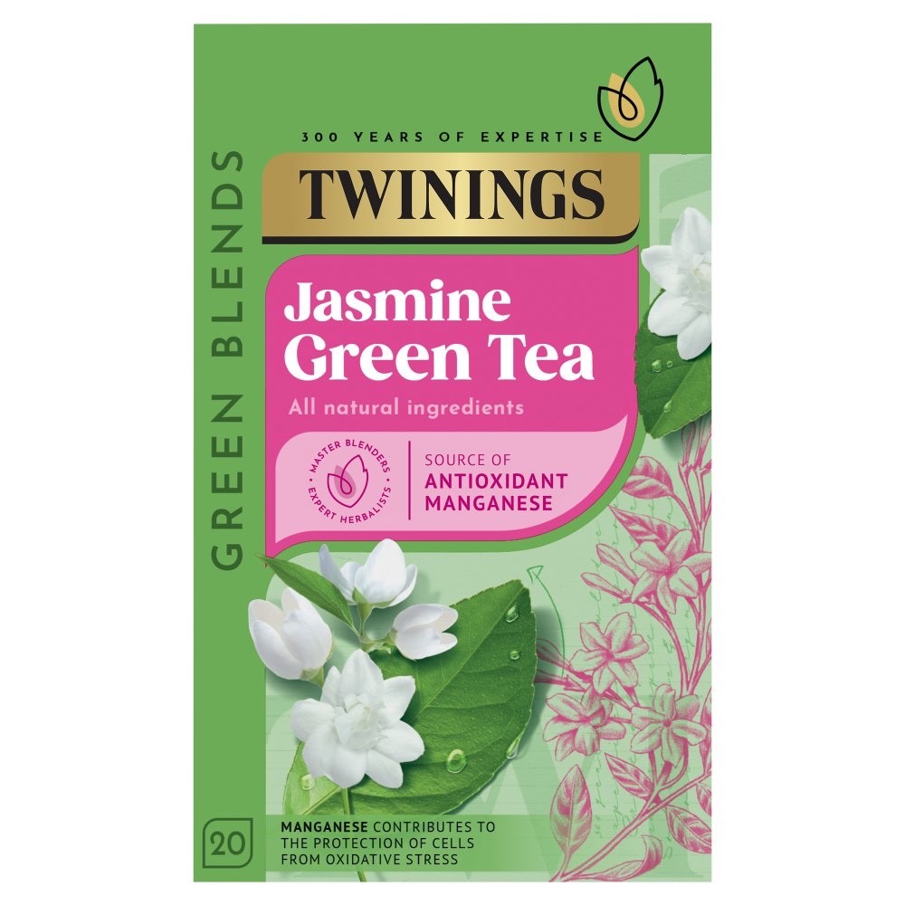 Pack of 4 | Twinings Tea Variety Bundle|Pure Green,Camomile&Honey,Lemon&Jasmine