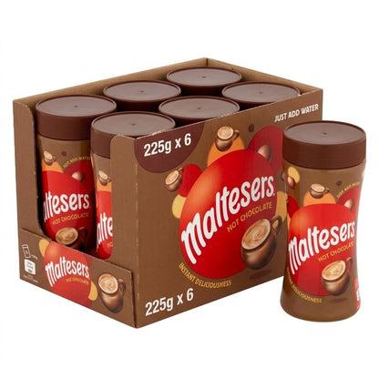 225g × 6 Maltesers Hot Chocolate Powder Pack Instant Malt Drink Just Add Water
