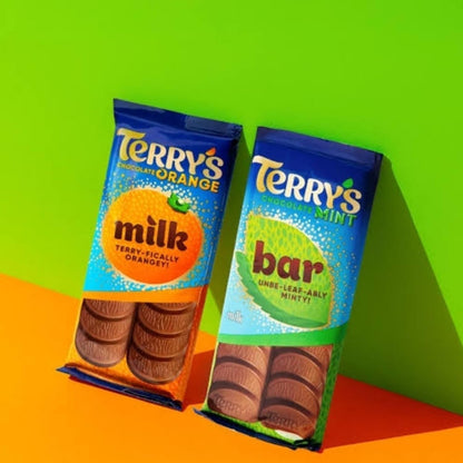 Terry's Chocolate Orange & Mint Bar 90g x 20 Bulk Box UK Variety Pack Sweets