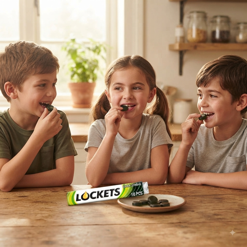 Lockets Honey & Lemon & Extra Strong Menthol Cough Sweets Lozenges 43g x 20 Pack