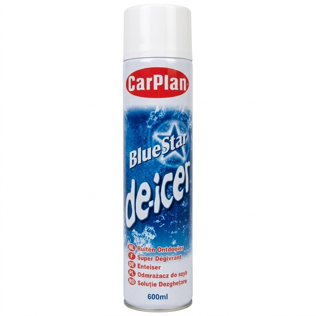 CarPlan BlueStar De-Icer 600ml Car Windscreen Spray Heavy Duty 1 Pack / 12 Pack