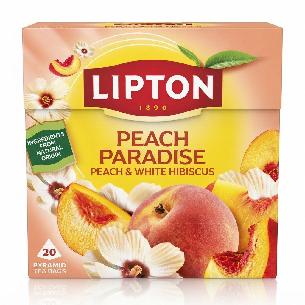 20s 46g 4 Pack Bundle Total 80 Bags Lipton Peach Paradise Tea Bags