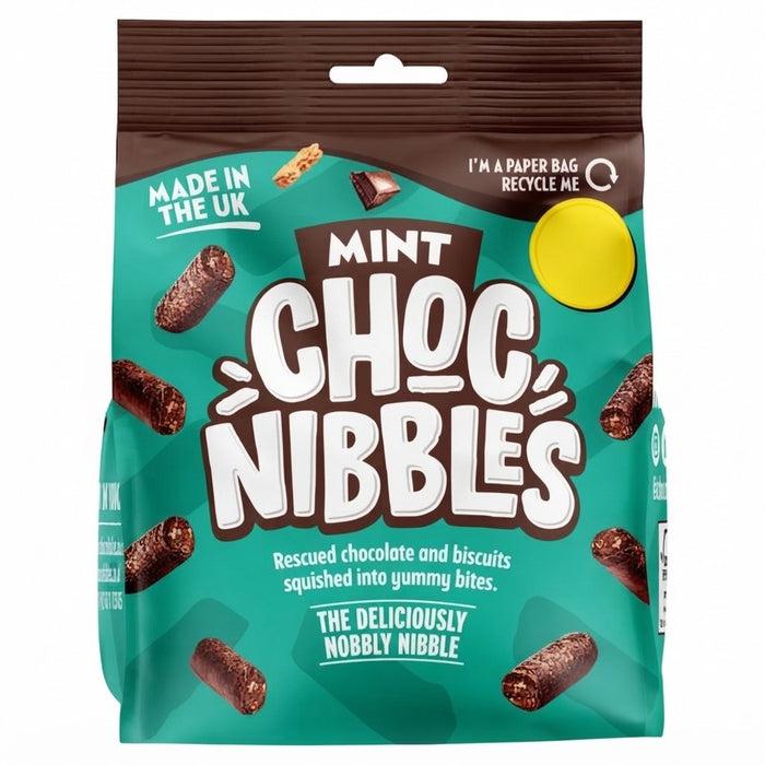 12 x 135g Choc Nibbles Mint Deliciously Nobbly Nibble Bulk Box