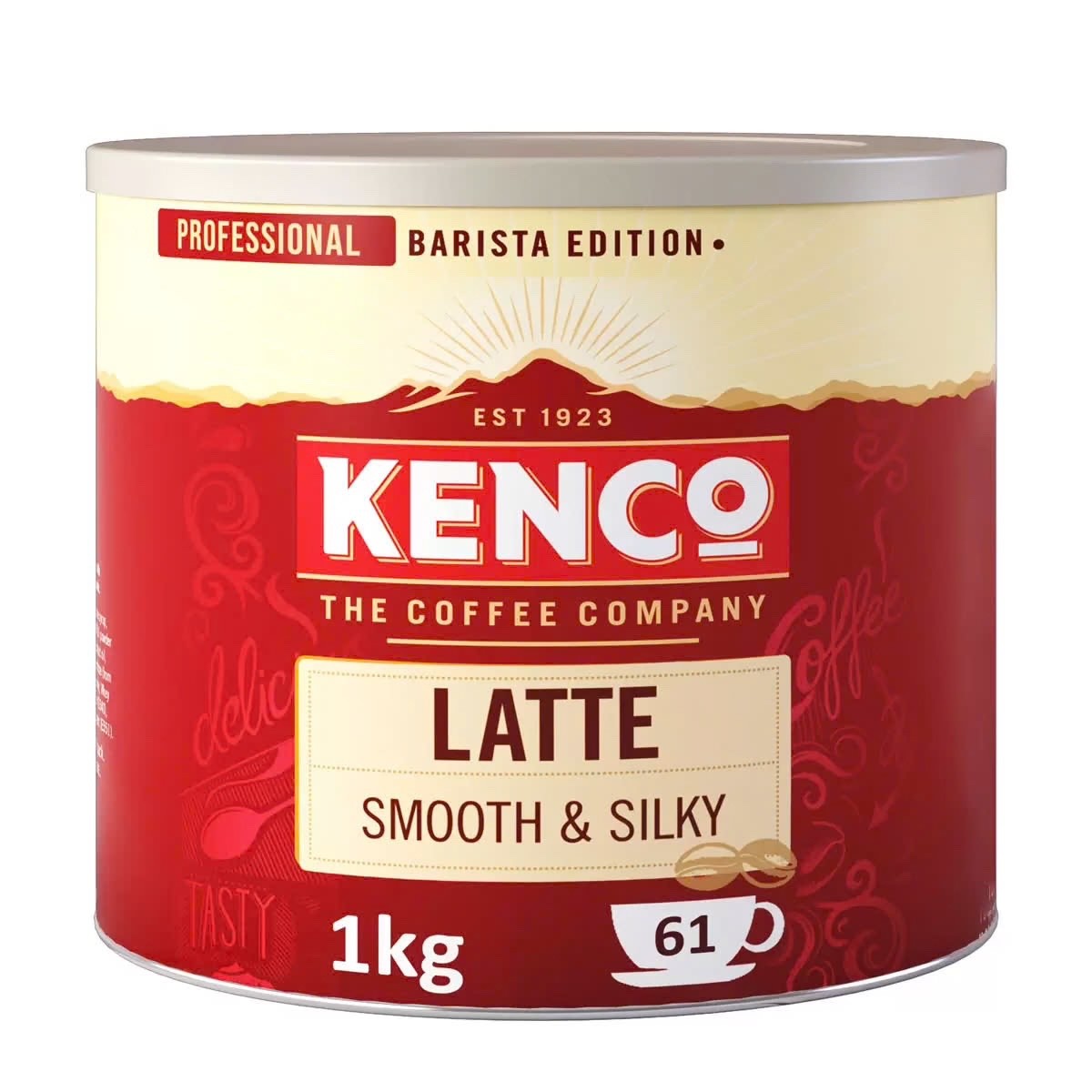 1kg Kenco Latte Instant Coffee Powder Smooth & Silky 61 Servings