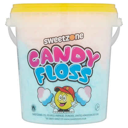 50g x 6 SweetZone Candy Floss Pink & Blue Sugar Floss Tubs Halal Vegetarian