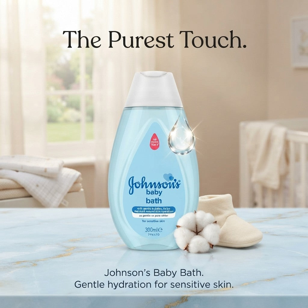 6x 300ml Johnson's Baby Bath Sensitive Skin No More Tears