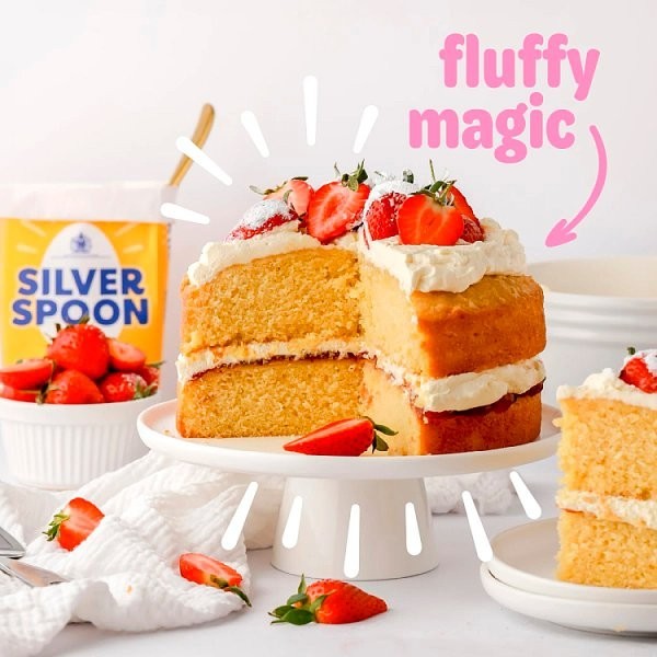 Silver Spoon Caster Sugar 1kg / 500g Fluffy baking Cake - Bulk Case
