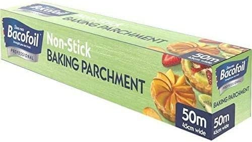 45cm x 50m Roll Bacofoil Professional Non Stick Baking Paper Catering Bulk Box
