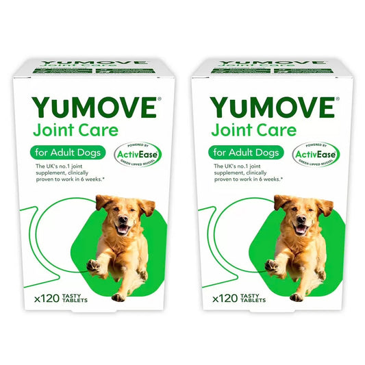 2 x 120 Tablets YuMove Joint Care for Adult Dogs Mobility Supplement