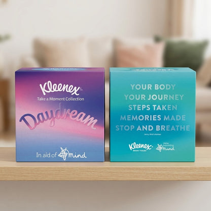 12 Pack Kleenex Supporting Mind Collection Cube Tissue Box Bulk 3Ply 576 Tissues
