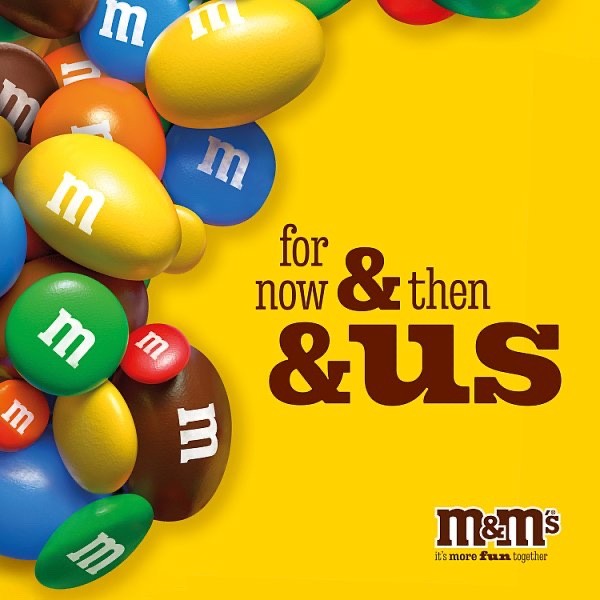 13 x 112g M&M's Peanut Milk Chocolate Pouch Bag Crunchy Crisp Candy Share Treat