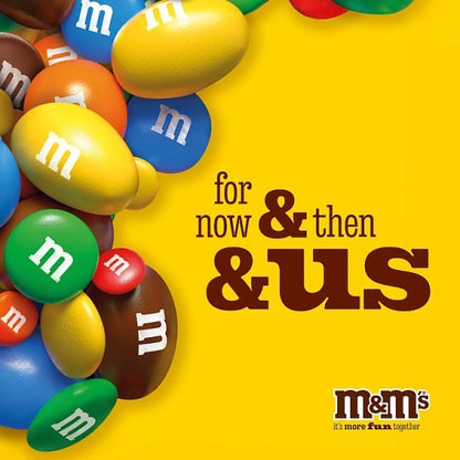 13 x 112g M&M's Peanut Milk Chocolate Pouch Bag Crunchy Crisp Candy Share Treat