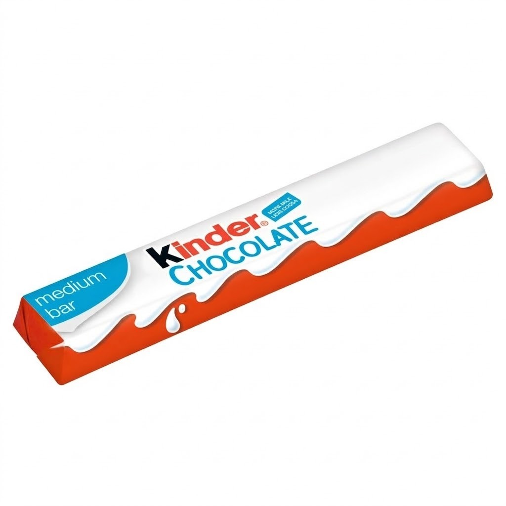Kinder Medium Chocolate Bars Multipack Bulk Box - 21g (36 Pack or 288 Pack)