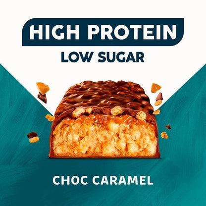 12x 55g TREK High Protein Choc Caramel Bars Vegan & High Fibre
