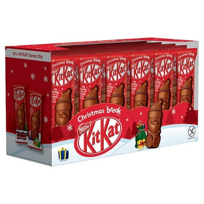 29g x 30 Nestle Kit Kat Milk Chocolate Santa Figures Bulk Christmas Stocking Fil