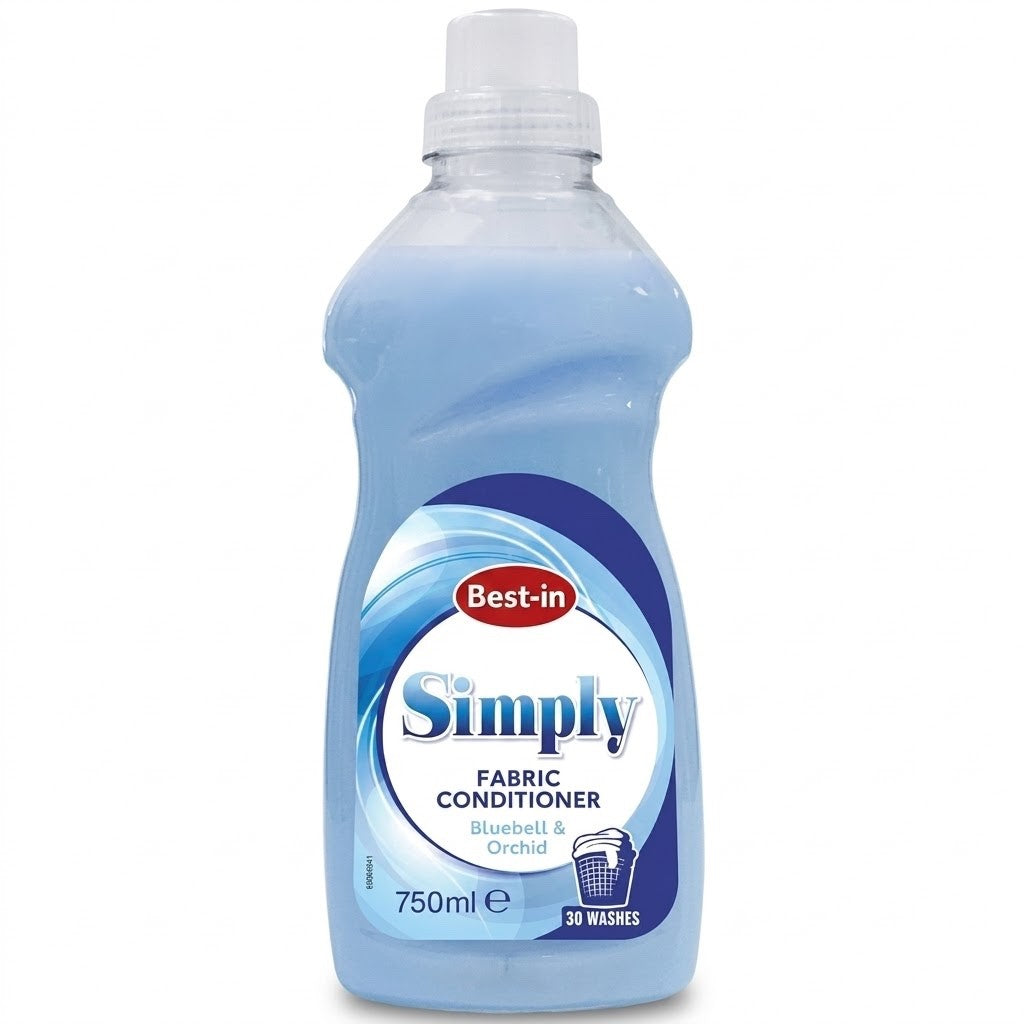 30 Washes x 8 Bestin Concentrated Fabric Conditioner 720ml Orchid & Bluebell