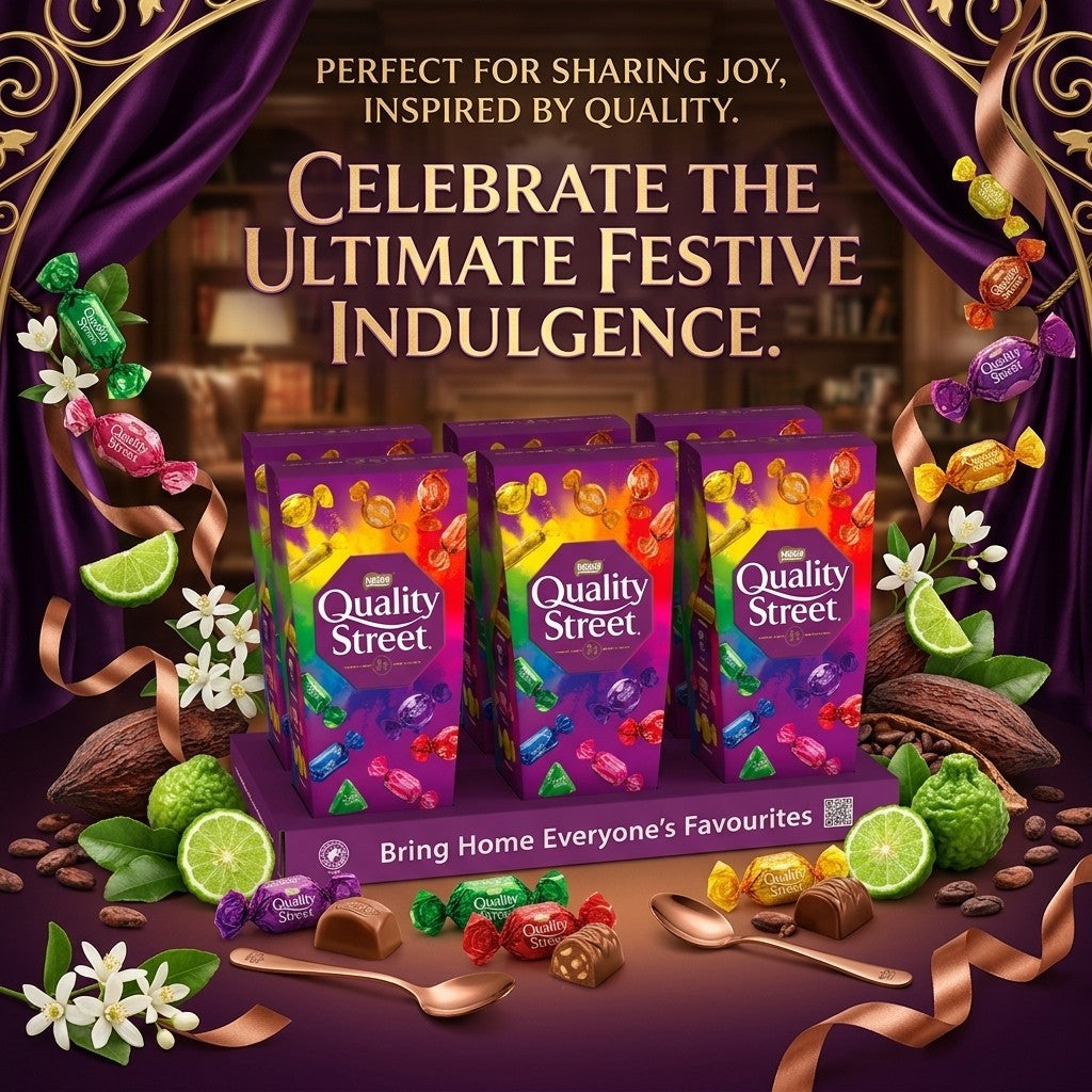 6x 220g Nestle Quality Street Chocolate Carton Bulk Wholesale Festive G
