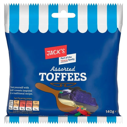 12x 105g Jack's Assorted Toffees Traditional British Sweetshop Sweets