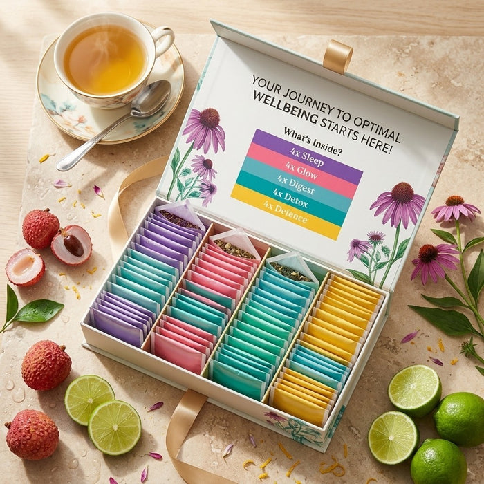 4x 37g Twinings Wellbeing Collection Superblends Tea 20 Envelopes Sampler Pack