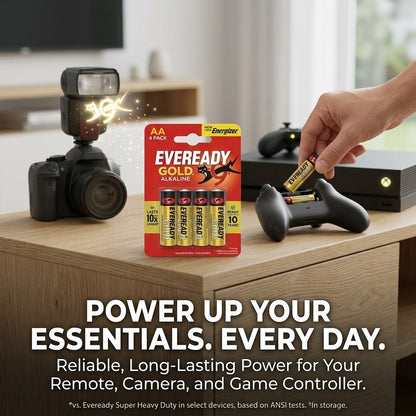 4x Eveready Gold AA Batteries 4 Pack Bulk Lot 12 Packs