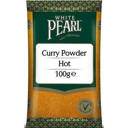 100g x 12 White Pearl Hot Curry Powder Multipack Authentic Spice Indian Cooking