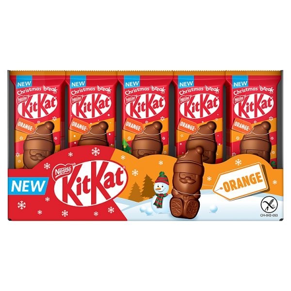 29g x 30 Kit Kat Orange Milk Chocolate Santa Figure Bulk Display Box Christmas
