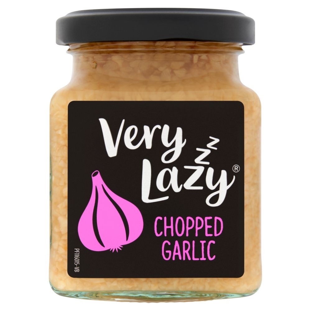 200g x 6 Packs - Very Lazy Chopped Garlic Jar Bulk Buy | Vegan & Vegetarian